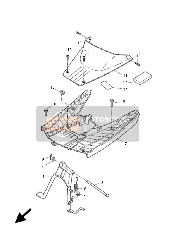 4SBF17410000, Seitendeckel 4, Yamaha, 0